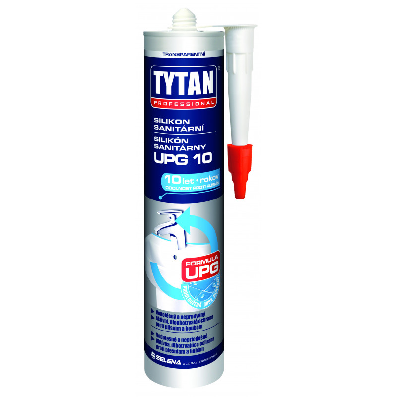 Tmel silikon sanitární průhledný