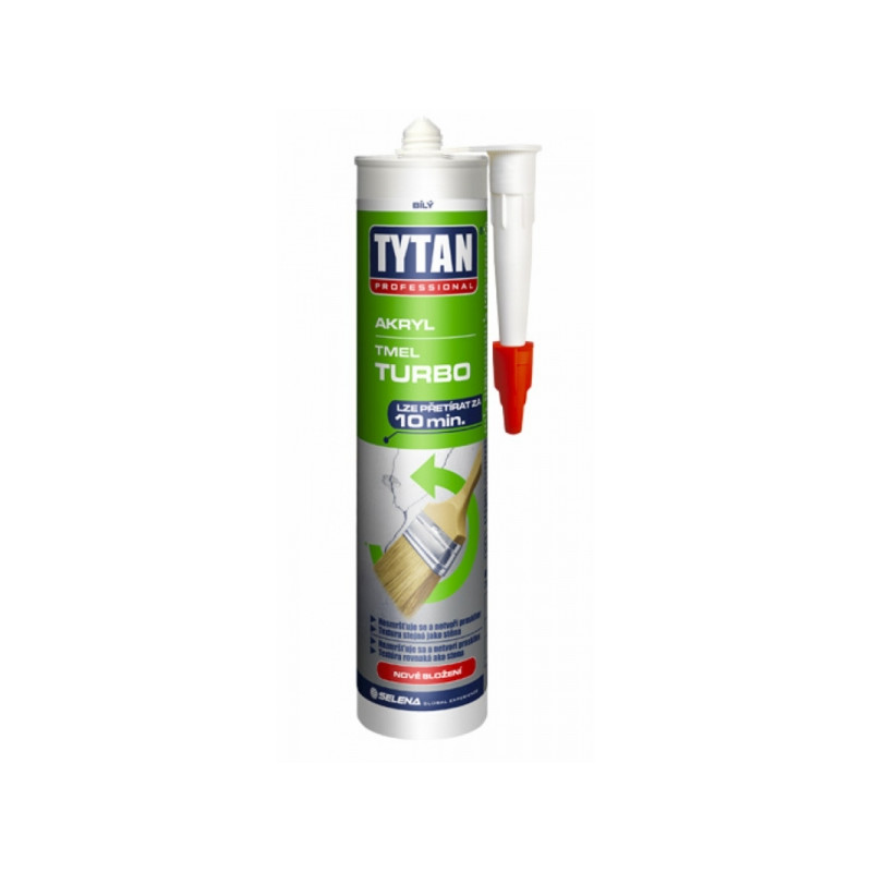 Tmel silikon turbo akryl bílý