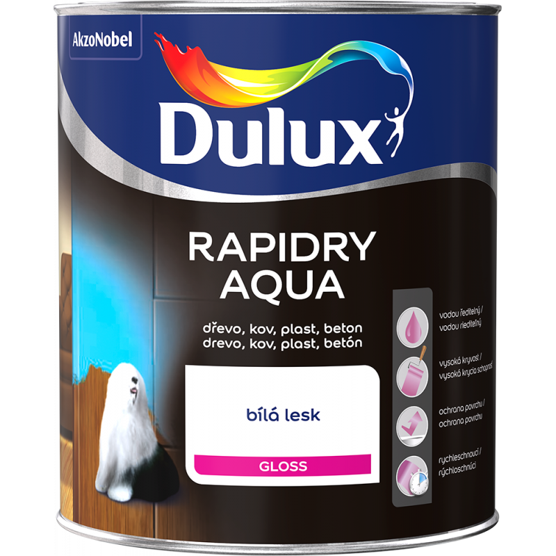 DU Rapidry Aqua bílá lesk 0,75L