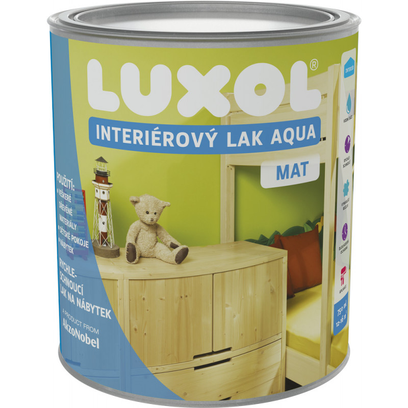 Luxol Interiérový lak AQUA, mat 0,75L
